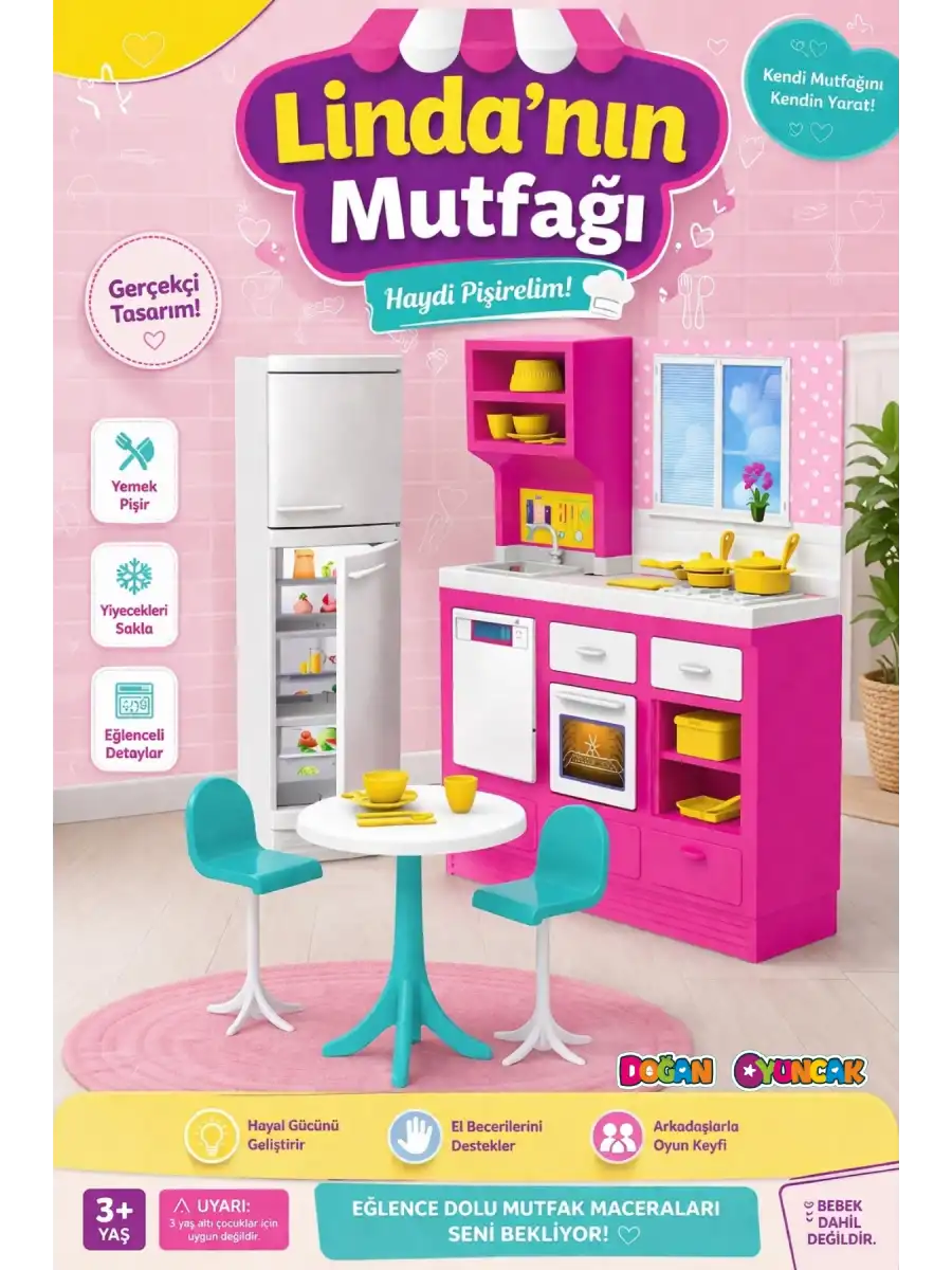 Lindanın Mutfağı - Mutfak Oyuncak - Mutfak Seti - Barbie Mutfak Seti