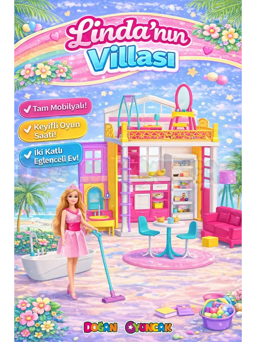 Lindanın Villa Evi - Villa Oyuncak - Lindanın Villa Seti - Barbie Villa Evi Seti