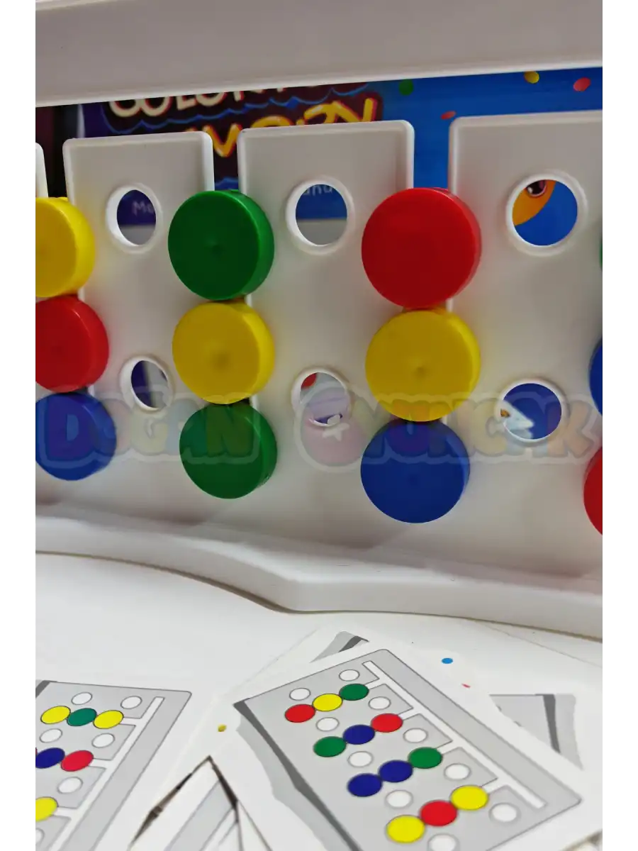 Renk Hafıza Oyunu - Rubik Abaküs Montessori Zeka Oyunu Eğitici Oyuncak
