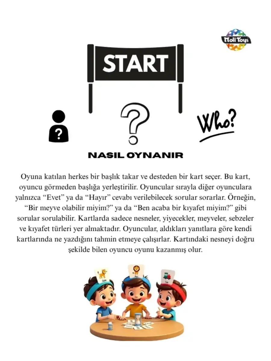 Kim Bil Bakalım Oyunu - Ben Kimim Oyunu Aile Oyunu Kutu Oyunu Find Out Who Games