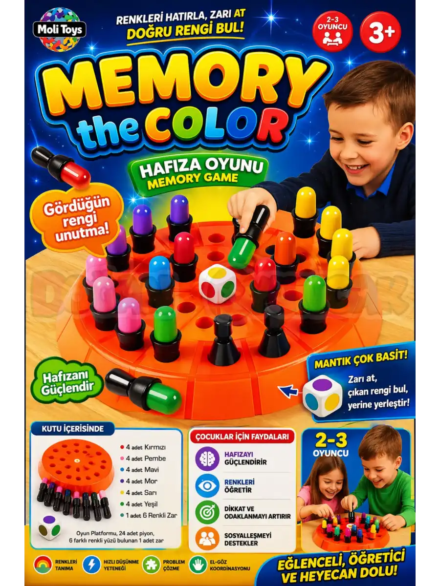 Memory the Color Hafıza Oyunu - Hafıza Oyunu Akıl ve Zeka Oyunu Rengi Bul Oyunu
