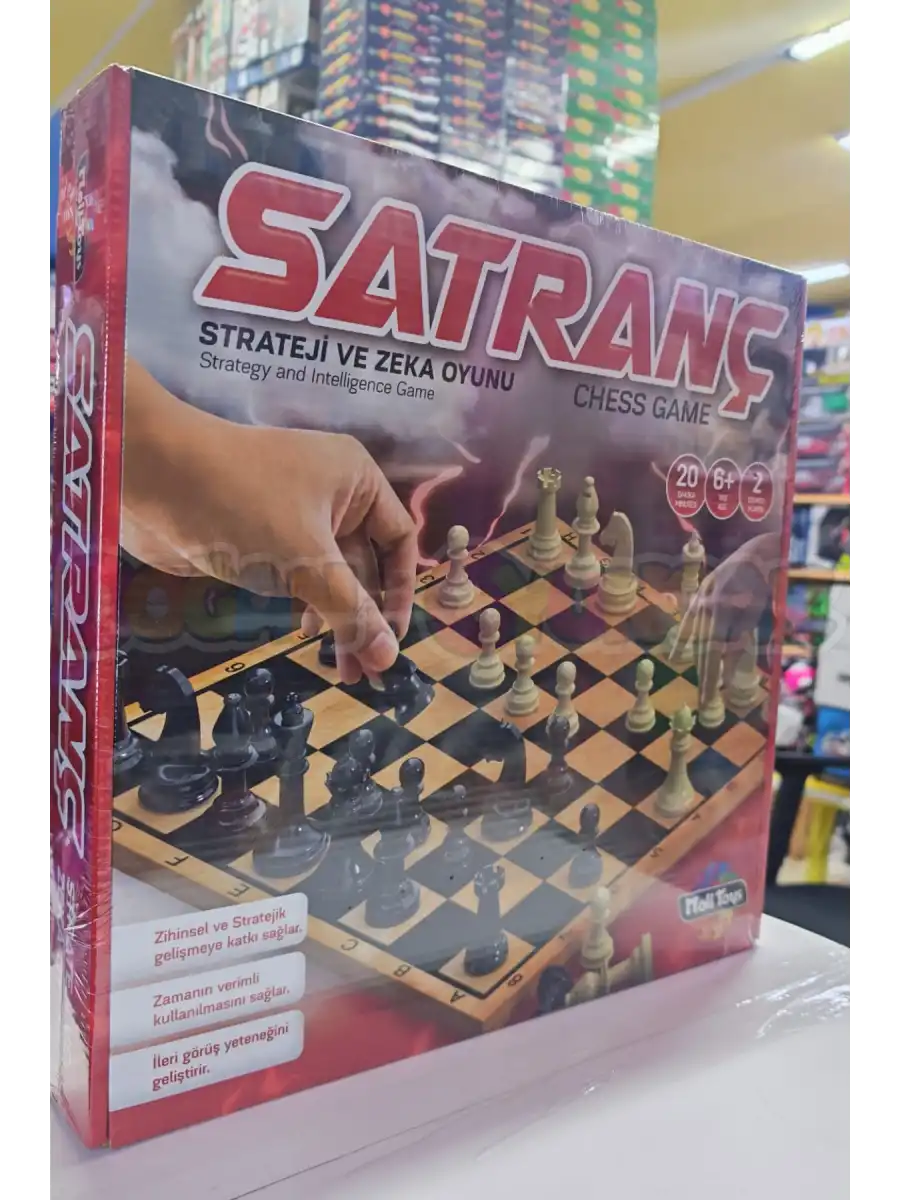 Ahşap Satranç Oyunu - Akıl ve Zeka Oyunu - Moli Satranç Oyunu - Strateji Oyunu