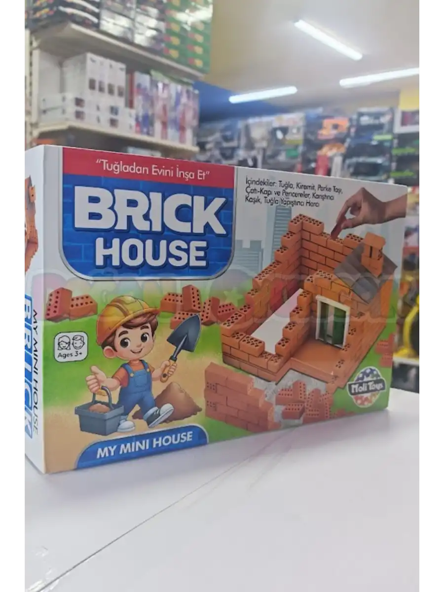 Brick House Minyatür Inşaat Seti - Tuğla İnşaat Seti Ev Yapma Seti Kiramit Seti