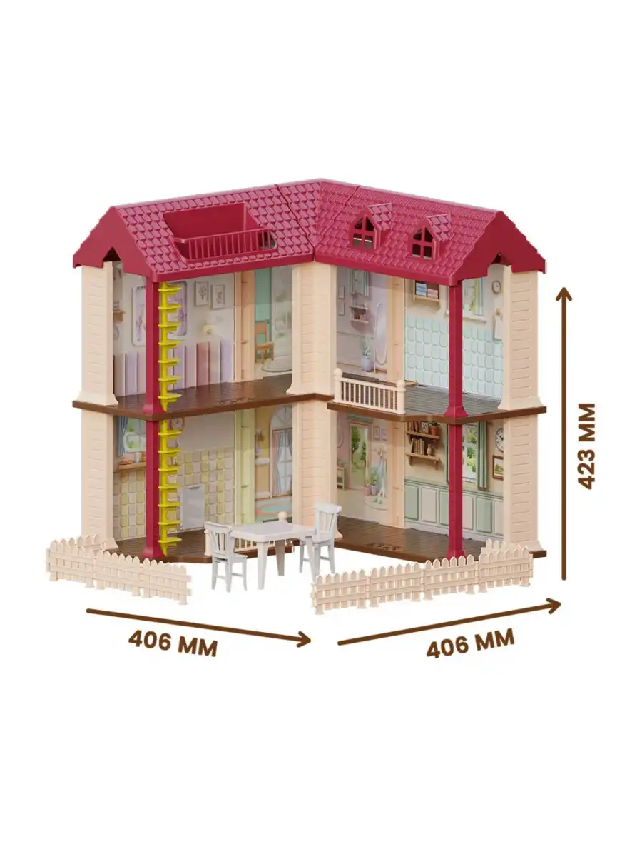 Doğa Ailesi Villa Evi Oyuncak Ev - Tavşan Ailesi Oyun Evi Tavşan Tatil Evi Sylvanian Evi