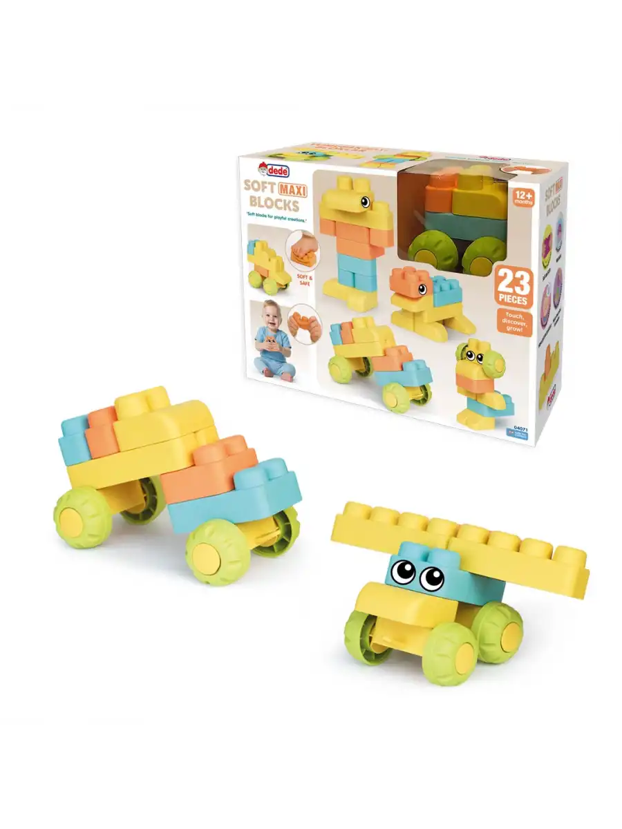 Yumuşak Soft Maxi Bloklar (23 Parça) - Soft Yumuşak Bloklar - Büyük Soft Lego Oyuncakları - Yumuşak Lego - Soft Lego