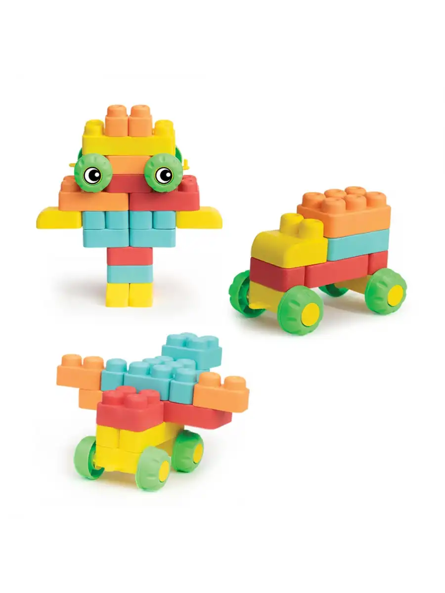 Yumuşak Soft Maxi Bloklar Çantalı (32 Parça) - Soft Yumuşak Bloklar - Büyük Soft Lego Oyuncakları - Yumuşak Lego - Soft Lego