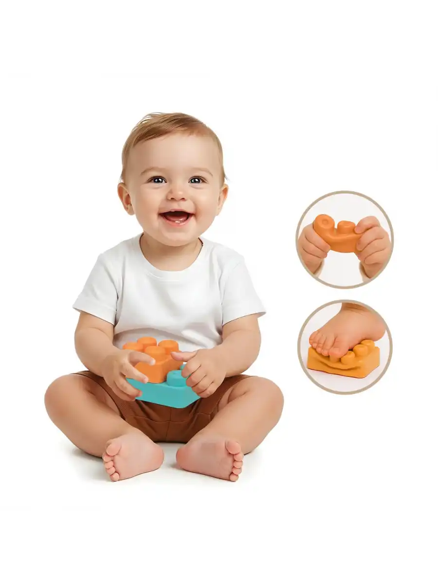Yumuşak Soft Maxi Bloklar Çantalı (32 Parça) - Soft Yumuşak Bloklar - Büyük Soft Lego Oyuncakları - Yumuşak Lego - Soft Lego