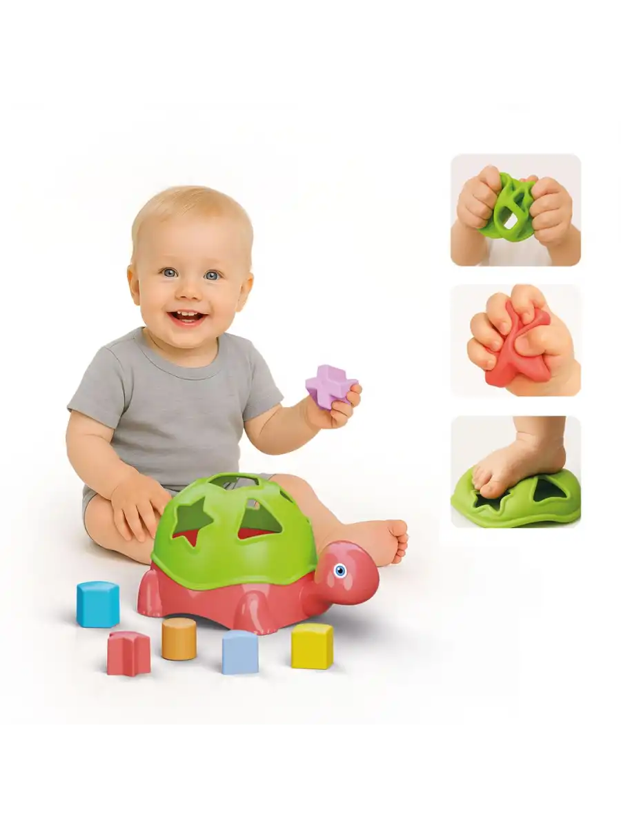 Yumuşak Kaplumbağa BulTak - Bebek Oyuncakları - Bultak Oyuncak Eğitici Oyuncak - Yumuşak Lego - Soft Lego