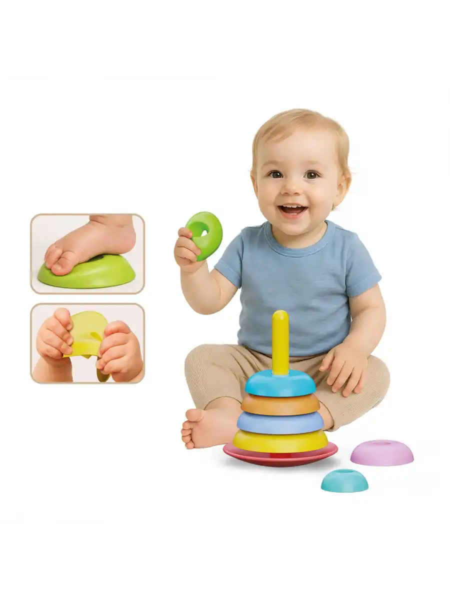 Yumuşak Sallanan Halkalar - Bebek Oyuncakları - Sallanan Halkalar Oyuncak - Yumuşak Lego - Soft Lego