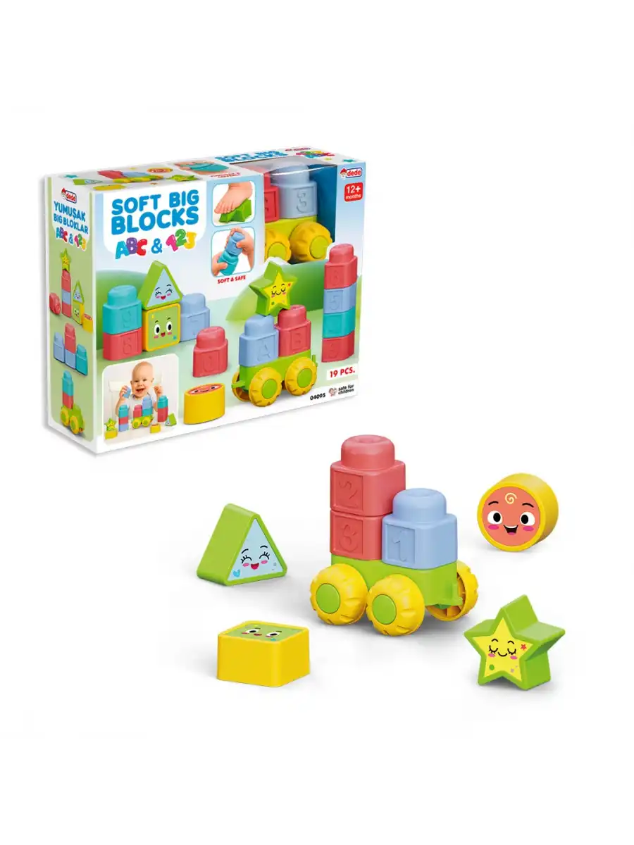 Yumuşak Big Bloklar ABC & 123 - Büyük Yumuşak Bloklar - Büyük Soft Lego Oyuncakları