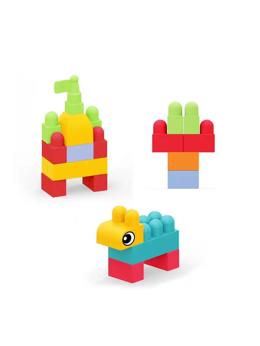 Yumuşak Bloki Blokları Kova 30 Parça - Büyük Yumuşak Bloklar - Büyük Soft Lego Oyuncakları