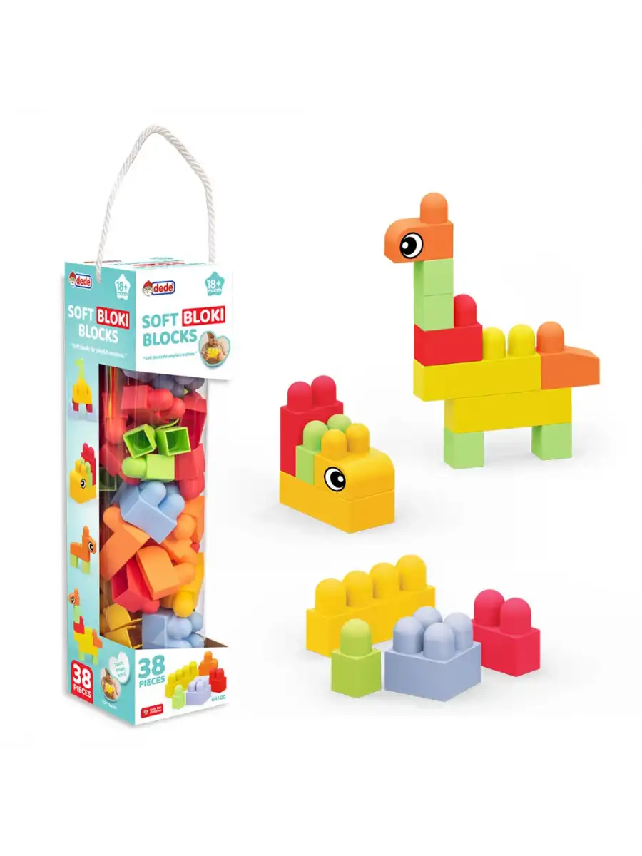 Yumuşak Bloki Blokları 38 Parça - Büyük Yumuşak Bloklar - Büyük Soft Lego Oyuncakları
