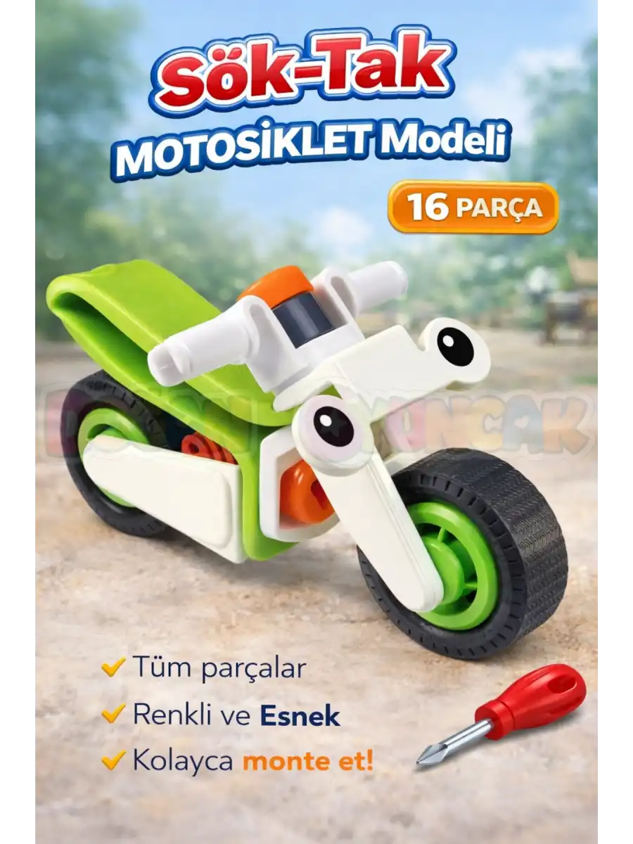Hanye Sök-Tak Motosiklet Modeli - Oyuncak Söktak Motorsiklet Modeli - Lego Setleri