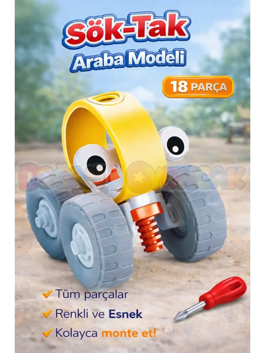Hanye Sök-Tak Araba Modeli - Oyuncak Söktak Araba Modeli - Lego Setleri
