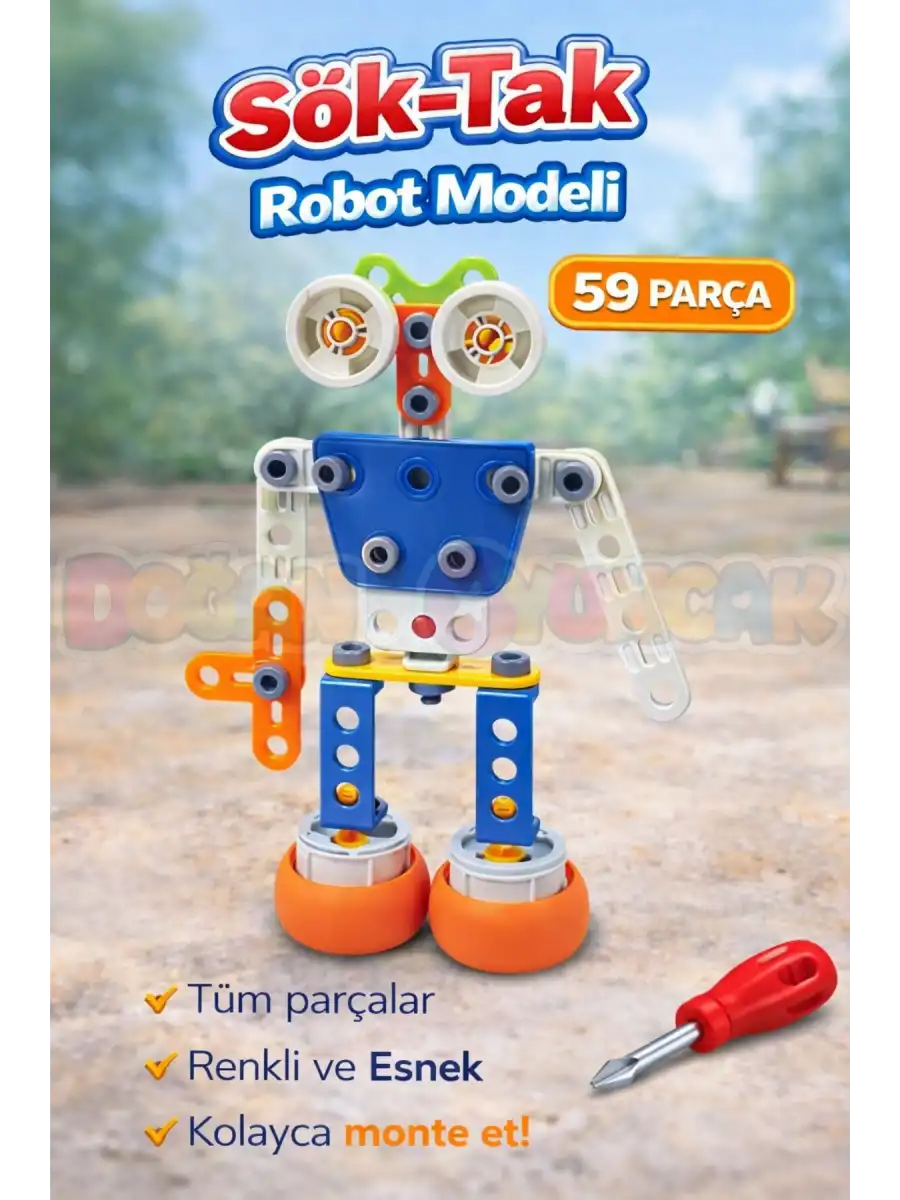 Hanye Sök-Tak Robot Modeli - Oyuncak Söktak Robot Modeli - Lego Setleri