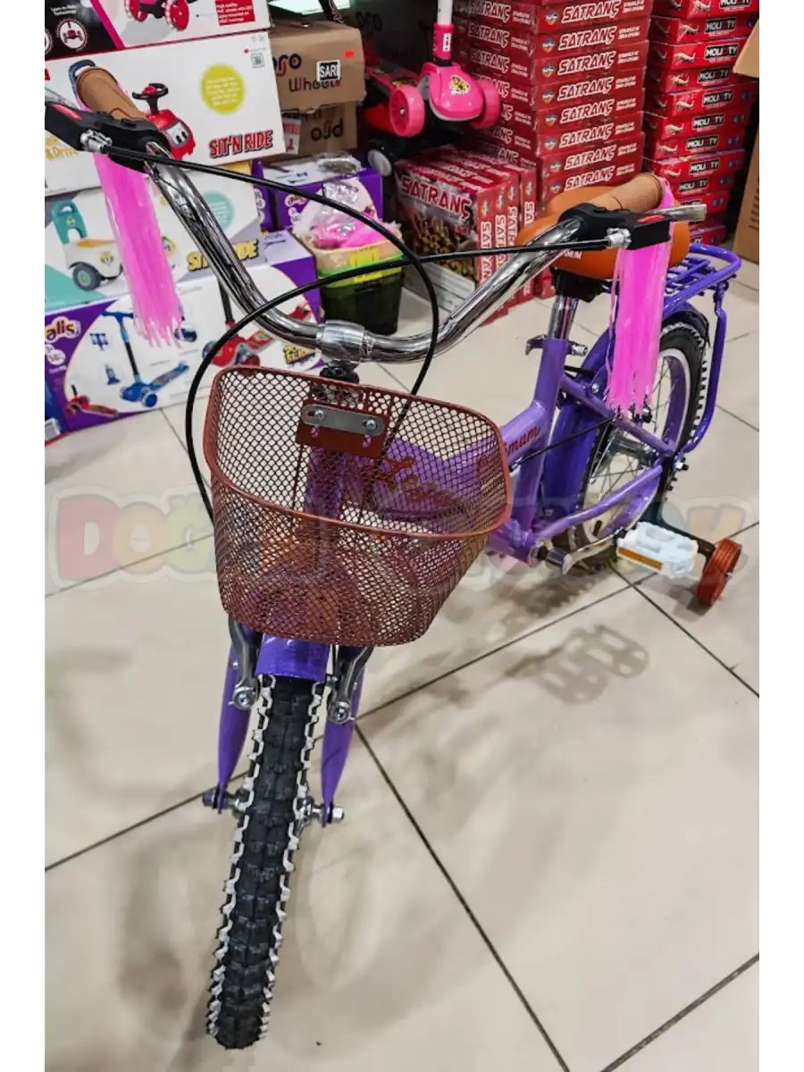 BMX Legano Optimum Series Retro 16 Jant Çocuk Bisikleti Mor - Legano 16 Jant Bisiklet Retro BMX Bisiklet