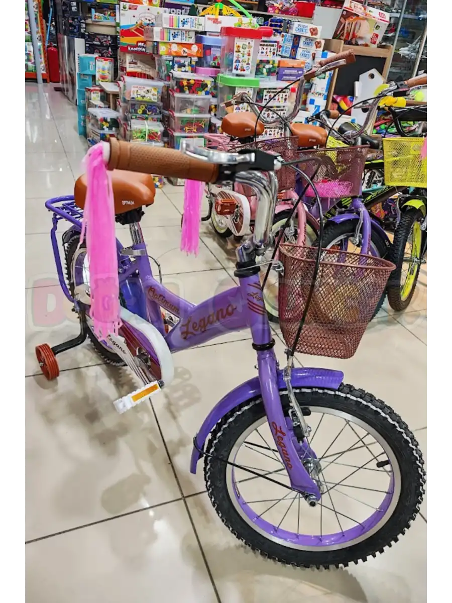 BMX Legano Optimum Series Retro 16 Jant Çocuk Bisikleti Mor - Legano 16 Jant Bisiklet Retro BMX Bisiklet