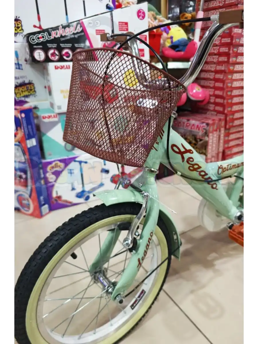 BMX Legano Optimum Series Retro 16 Jant Çocuk Bisikleti Yeşil - Legano 16 Jant Bisiklet Retro BMX Bisiklet