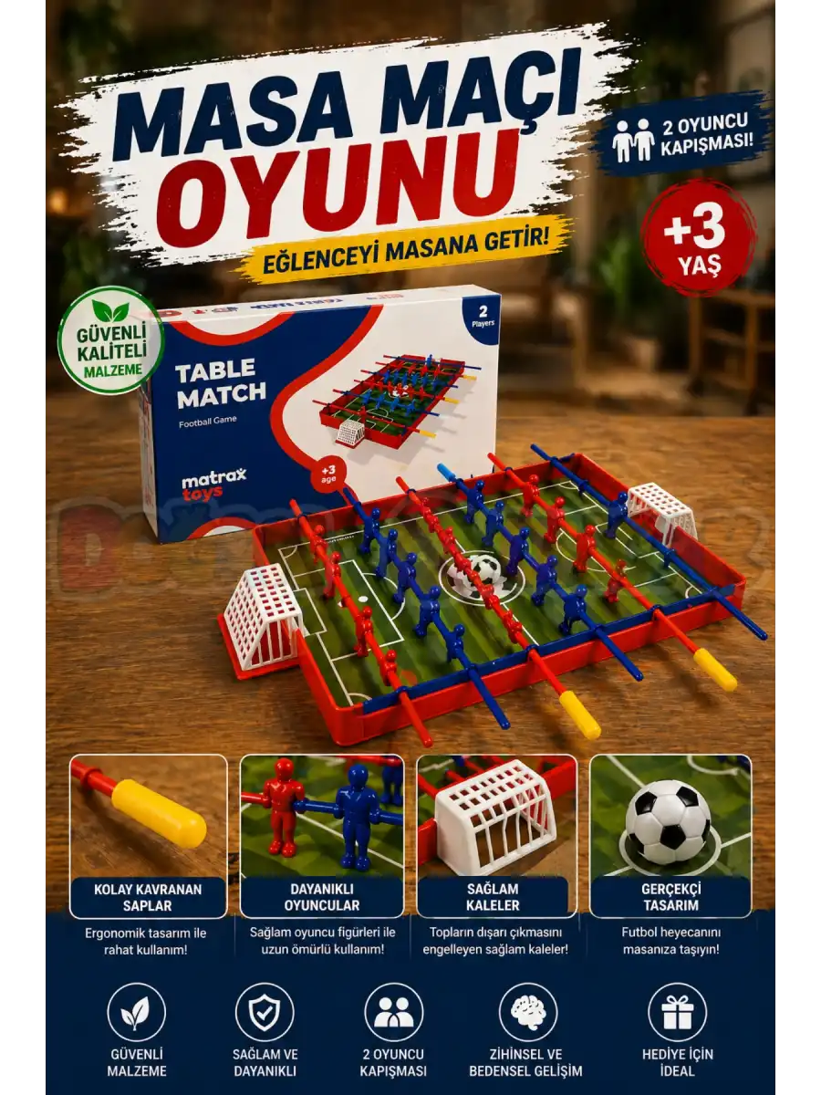Masa Maçı Oyunu - Futbol Oyuncakları - Top Oyuncak Langırt Setleri - Langırt Oyuncakları