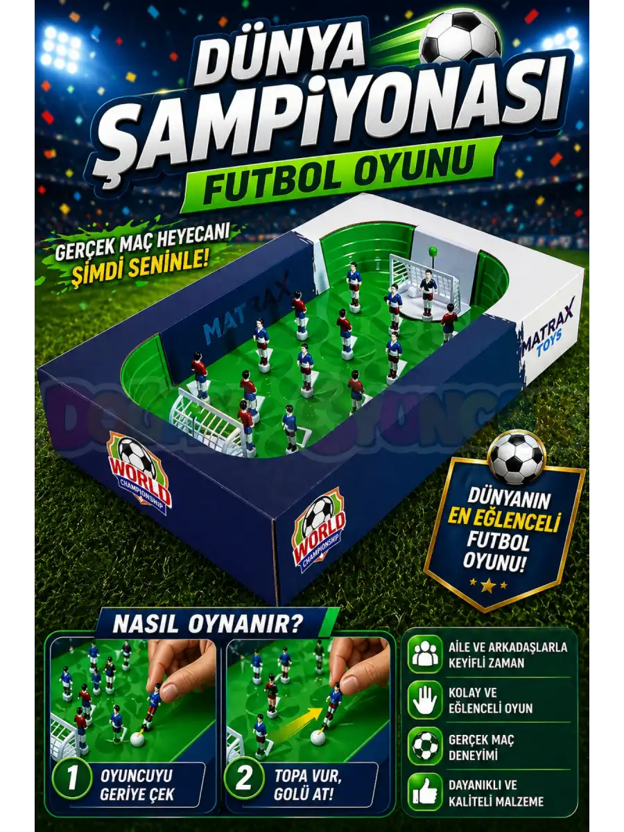 Dünya Şampiyonası Futbol Oyunu - Futbol Maçı Oyuncak - Futbol Oyuncakları - Top Oyuncak Langırt Setleri - Langırt Oyuncakları - Masa Oyunu