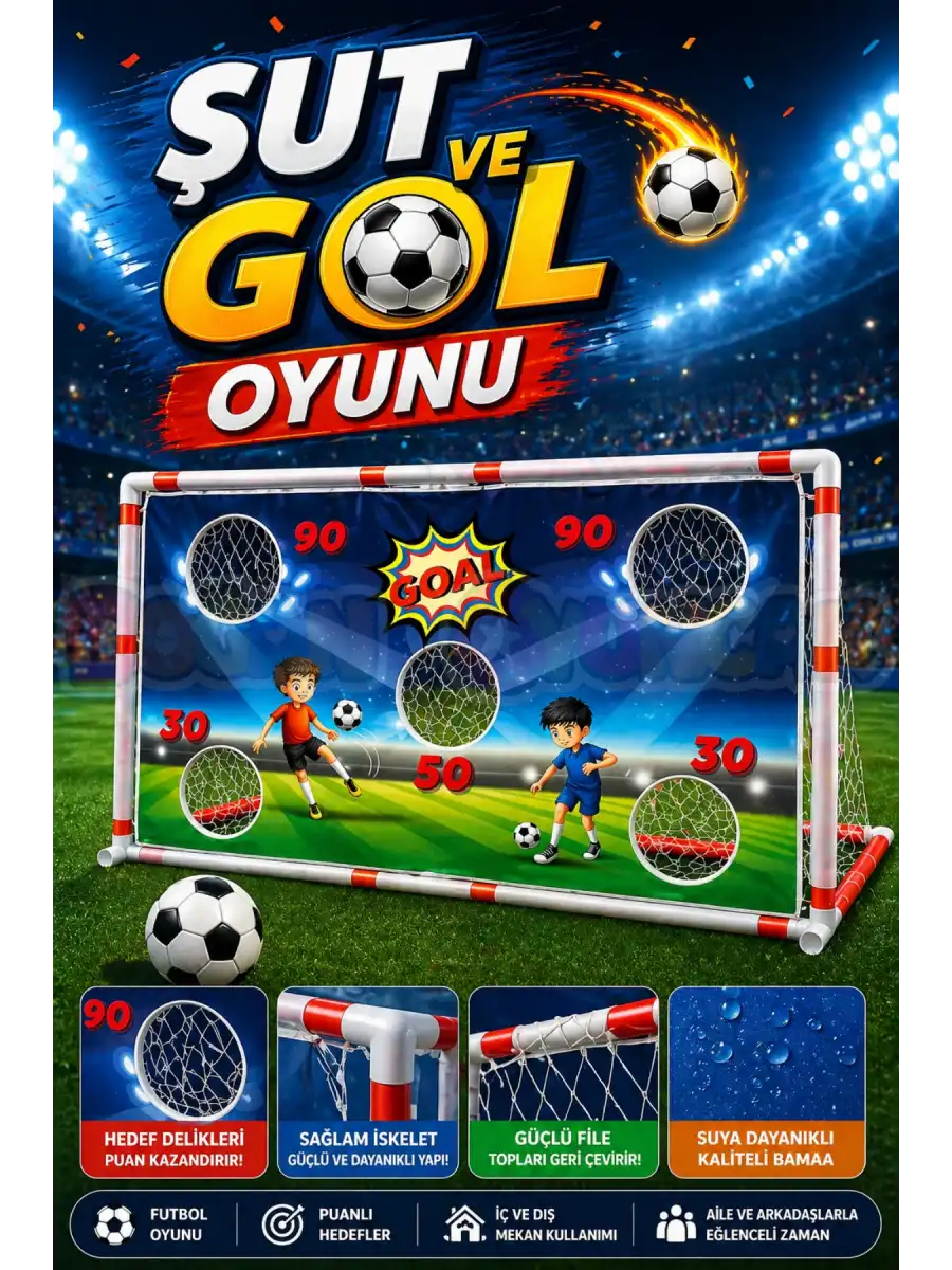 Şut ve Gol Oyunu - Futbol Maçı Oyuncak - Futbol Oyuncakları - Top Oyuncak Langırt Setleri - Langırt Oyuncakları - Masa Oyunu