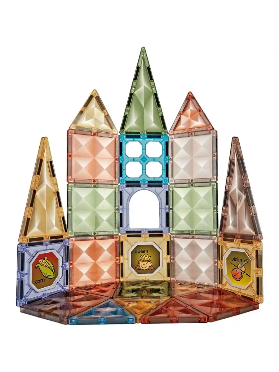 Orijinal Magnetic Tiles Star Diamond 36 Parça Manyetik Lego - Magnetic Magical Magnet - Mıknatıslı Lego
