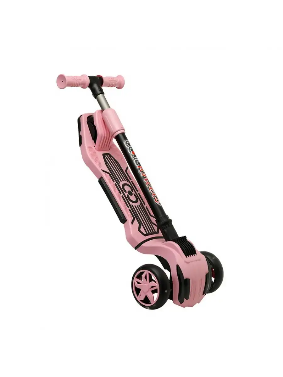 Cool Wheels Pembe Luna Işıklı 3 Tekerlekli Katlanabilir Scooter - CoolWheels Scooter - Çocuk Scooter