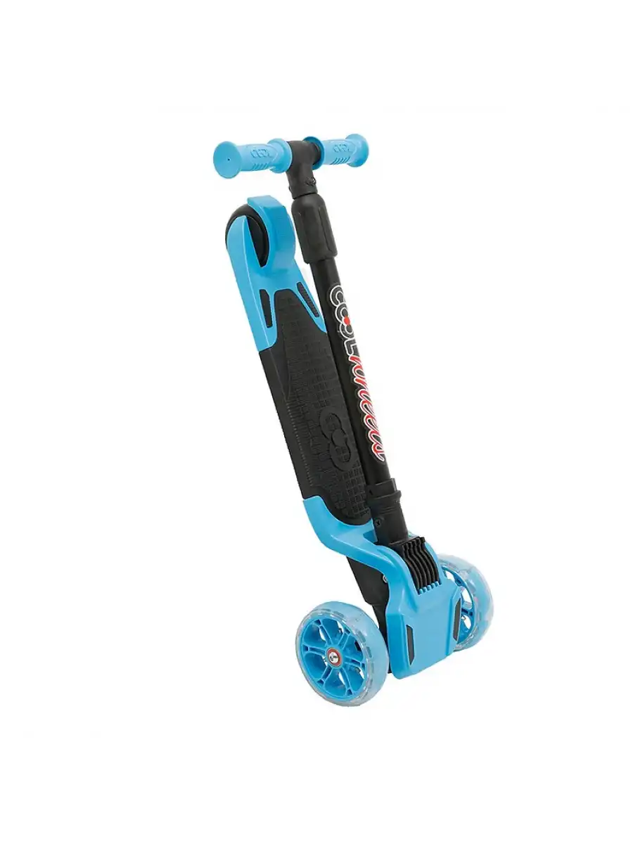 Cool Wheels Mavi Tulpar Işıklı 3 Tekerlekli Katlanabilir Scooter - CoolWheels Scooter - Çocuk Scooter