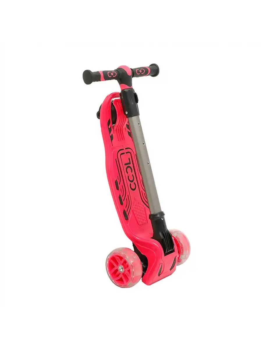 Cool Wheels Pembe Maxi Işıklı 3 Tekerlekli Katlanabilir Scooter - CoolWheels Scooter - Çocuk Scooter