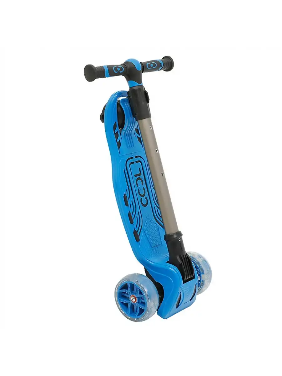 Cool Wheels Mavi Maxi Işıklı 3 Tekerlekli Katlanabilir Scooter - CoolWheels Scooter - Çocuk Scooter