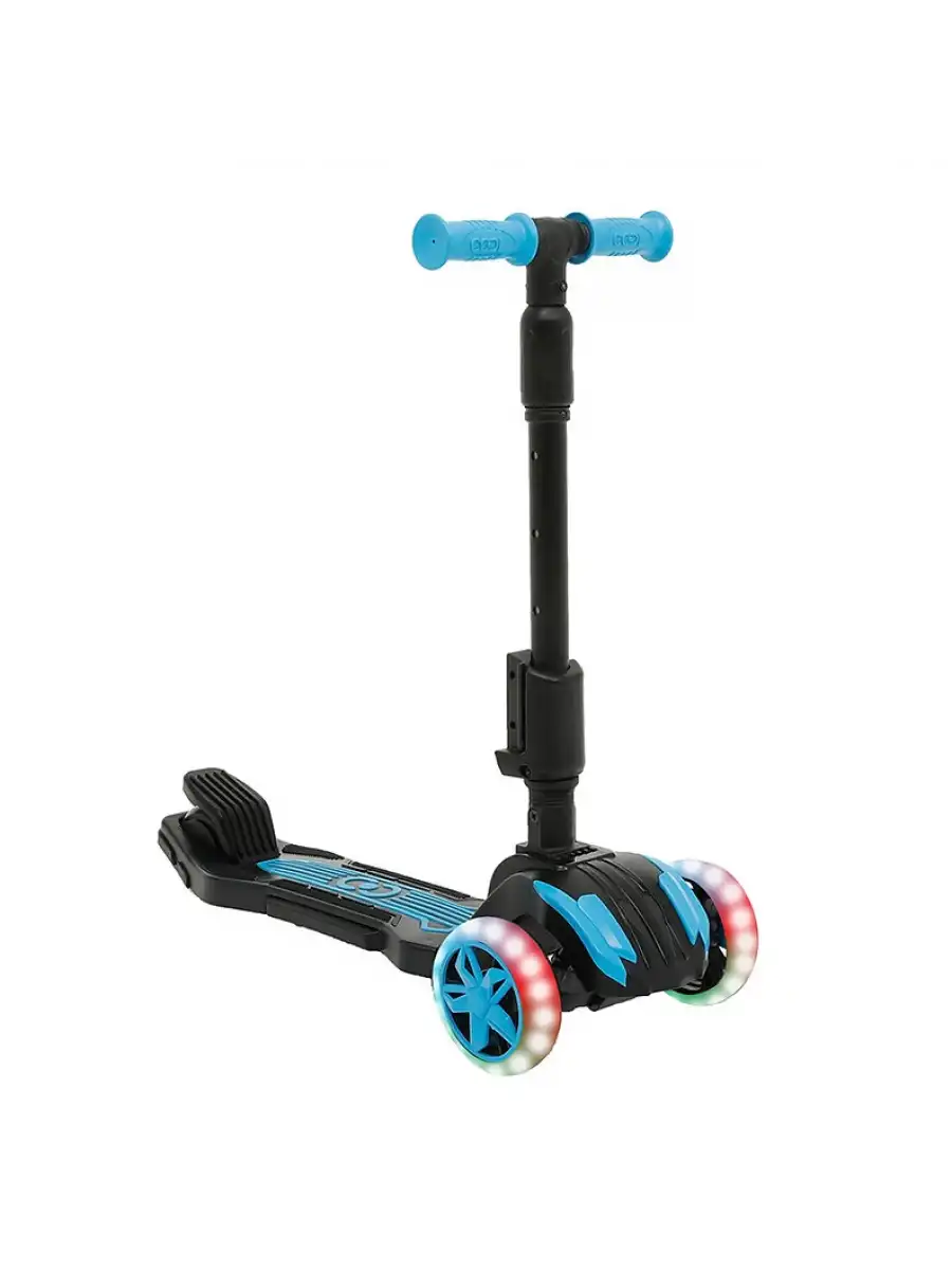 Cool Wheels Oturaklı Mavi Combo Işıklı 3 Tekerlekli Katlanabilir Scooter - CoolWheels Scooter - Çocuk Scooter