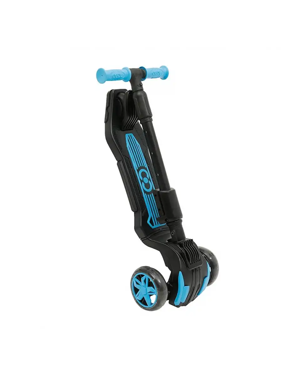 Cool Wheels Oturaklı Mavi Combo Işıklı 3 Tekerlekli Katlanabilir Scooter - CoolWheels Scooter - Çocuk Scooter