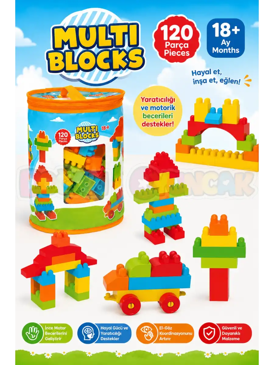 Multi Blocks (120 Parça) - Multi Bloklar - Mutli Legolar - Lego Setleri - Lego Oyuncakları