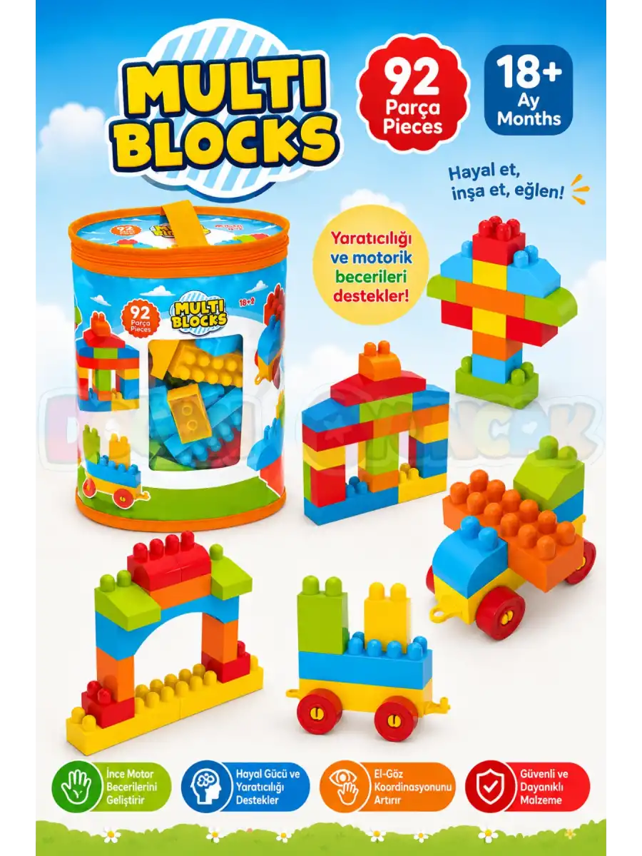 Multi Blocks (92 Parça) - Multi Bloklar - Mutli Legolar - Lego Setleri - Lego Oyuncakları