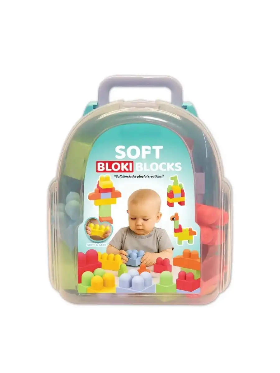 Yumuşak Bloki Blokları Sırt Çantası - Büyük Yumuşak Bloklar - Büyük Soft Lego Oyuncakları
