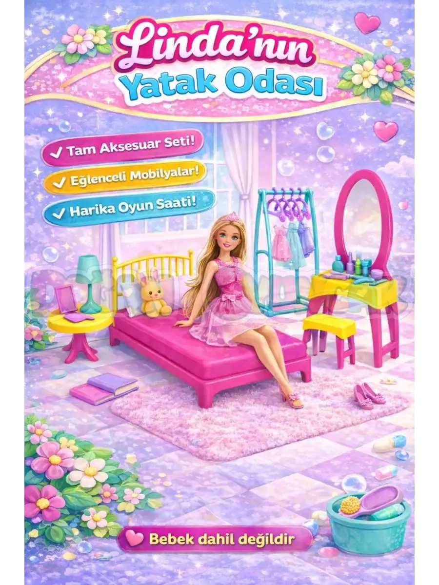 Lindanın Tüm Setleri - Ev Setleri - Barbie Ev Seti - Tatil Evi - Ev Eşyaları - Evcilik Seti - Linda Setleri