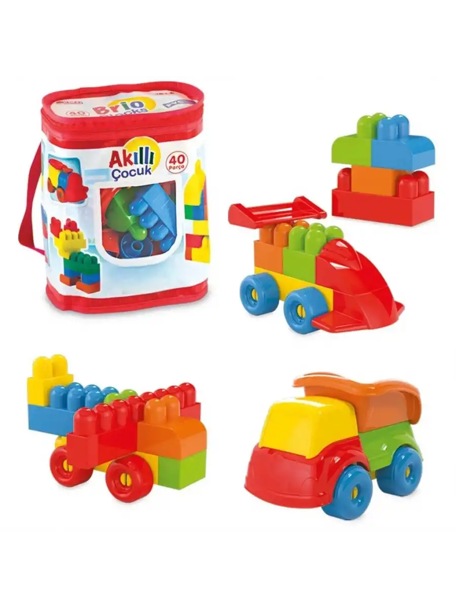 Akıllı Çocuk (40 Parça) - Büyük Parça Lego - Lego Setleri - Bloklar - Bebek Lego