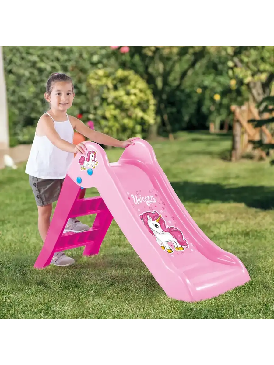 Dolu Unicorn İlk Kaydırağım - Çocuk Kaydırak - Çocuk Kaydırağı Küçük Kaydırak