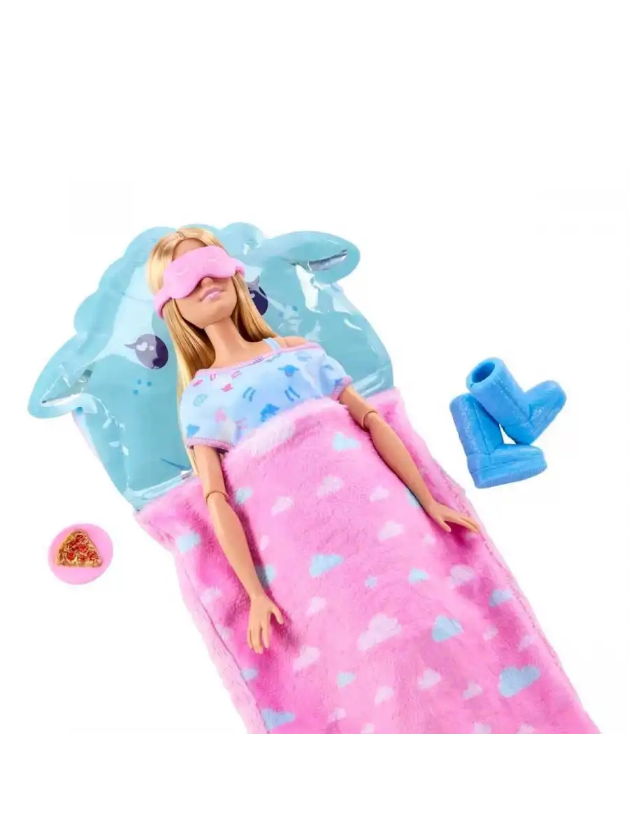 Barbie Sleepover Reveal - Mavi Pijamalı JMR88 - Barbie Oyuncak Barbie Bebek