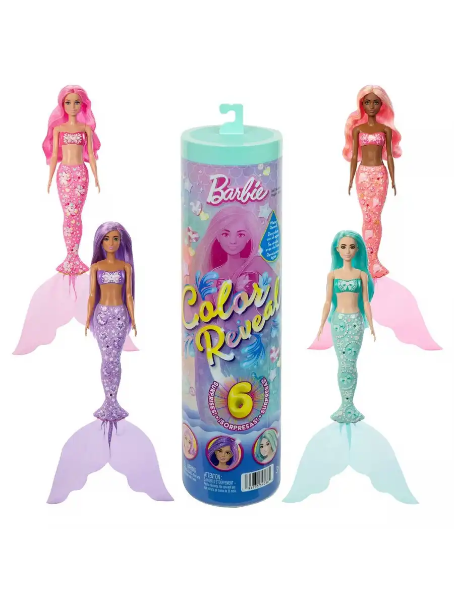 Barbie Color Reveal - Barbie Deniz Kızı Bebekler JMW61 - Barbie Oyuncak Barbie Bebek