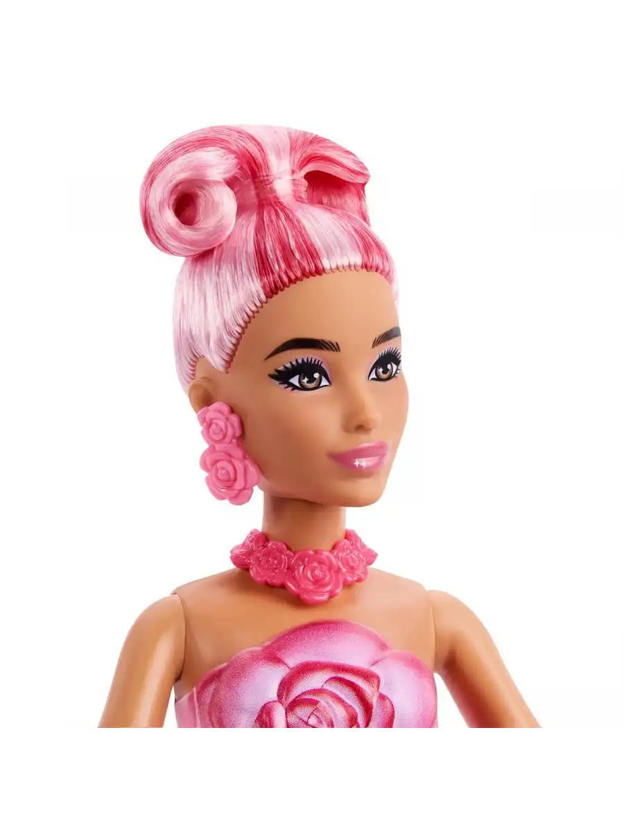 Barbie Petal Pop - Kırmızı Gül Bebek JMF59 - Barbie Oyuncak Barbie Bebek