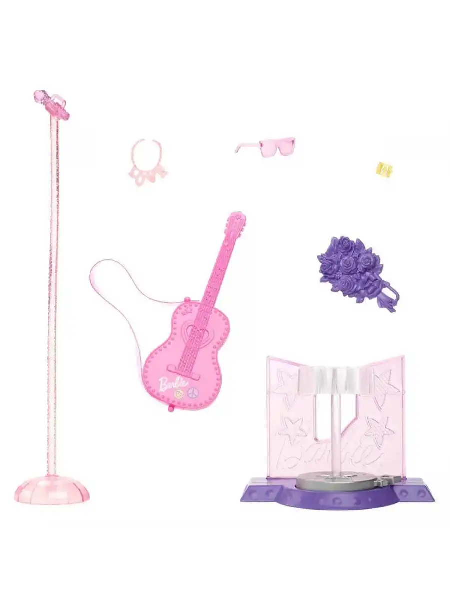 Barbie 65.Yıl Deluxe Kariyer Bebekleri - Pop Yıldızı HRG41 - Barbie Oyuncak Barbie Bebek Barbi Meslek