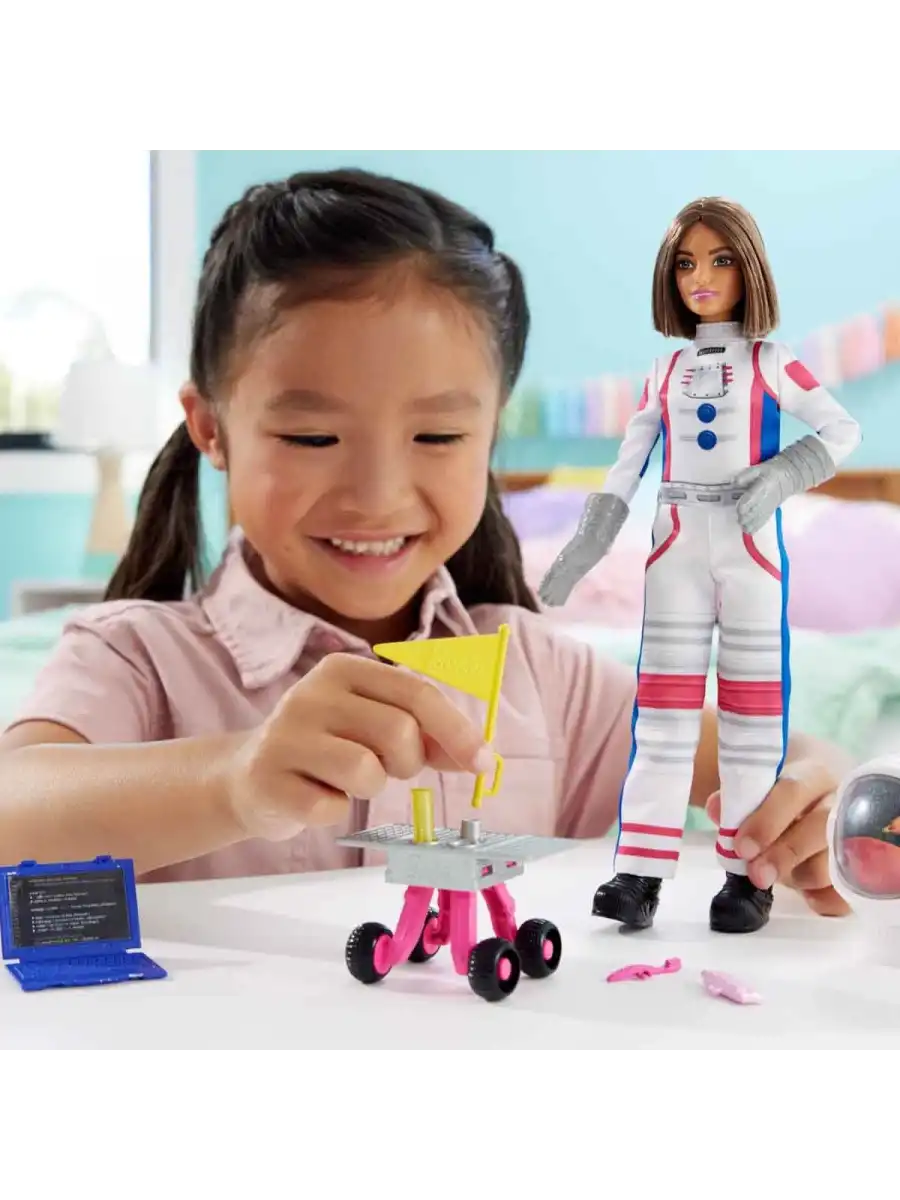 Barbie 65.Yıl Deluxe Kariyer Bebekleri - Astronot HRG45 - Barbie Oyuncak Barbie Bebek Barbi Meslek