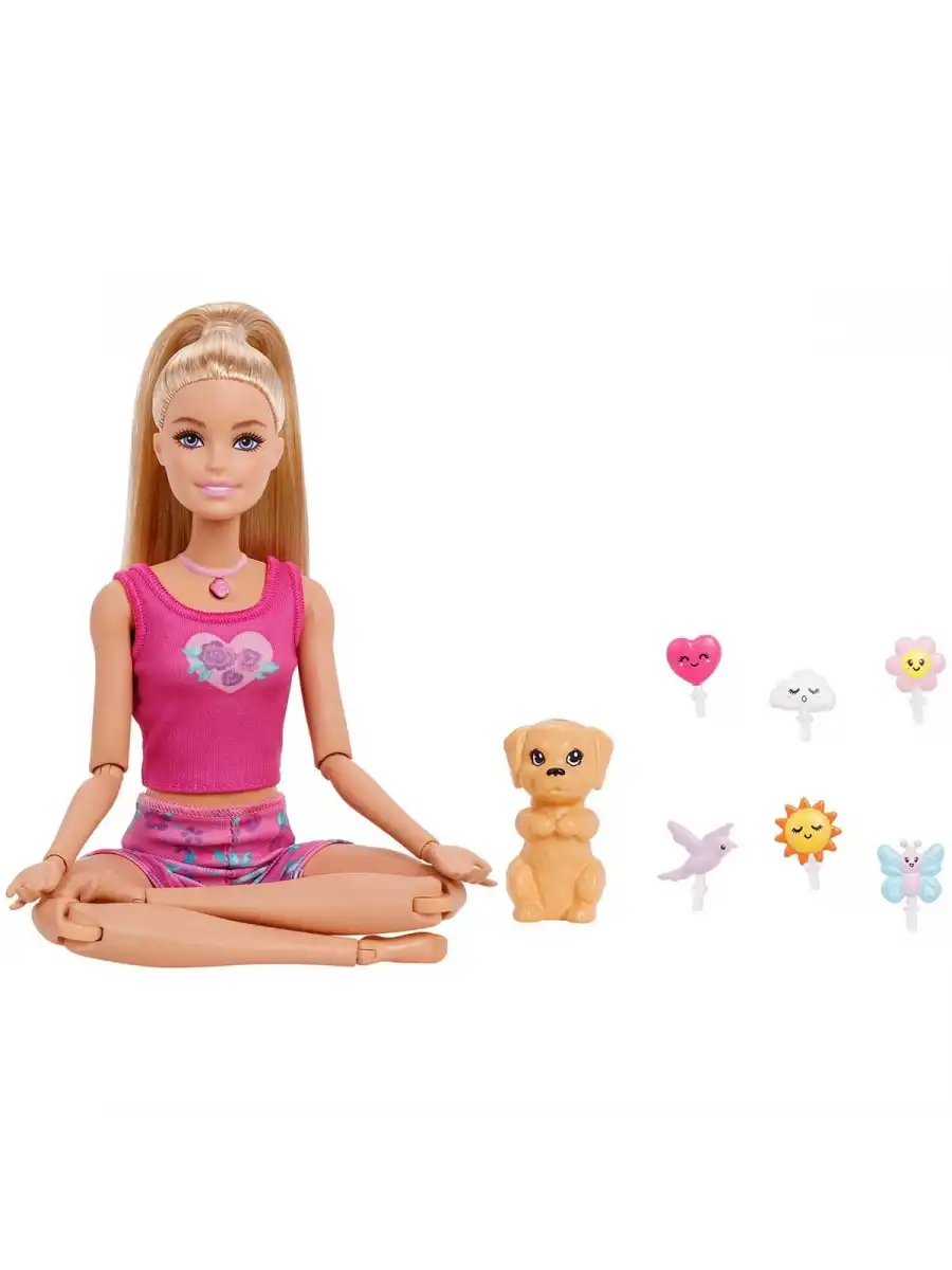 Barbie Mindful Moves - Barbie Meditasyoncu Bebek JJN55 - Barbie Oyuncak Barbie Yoga Bebek