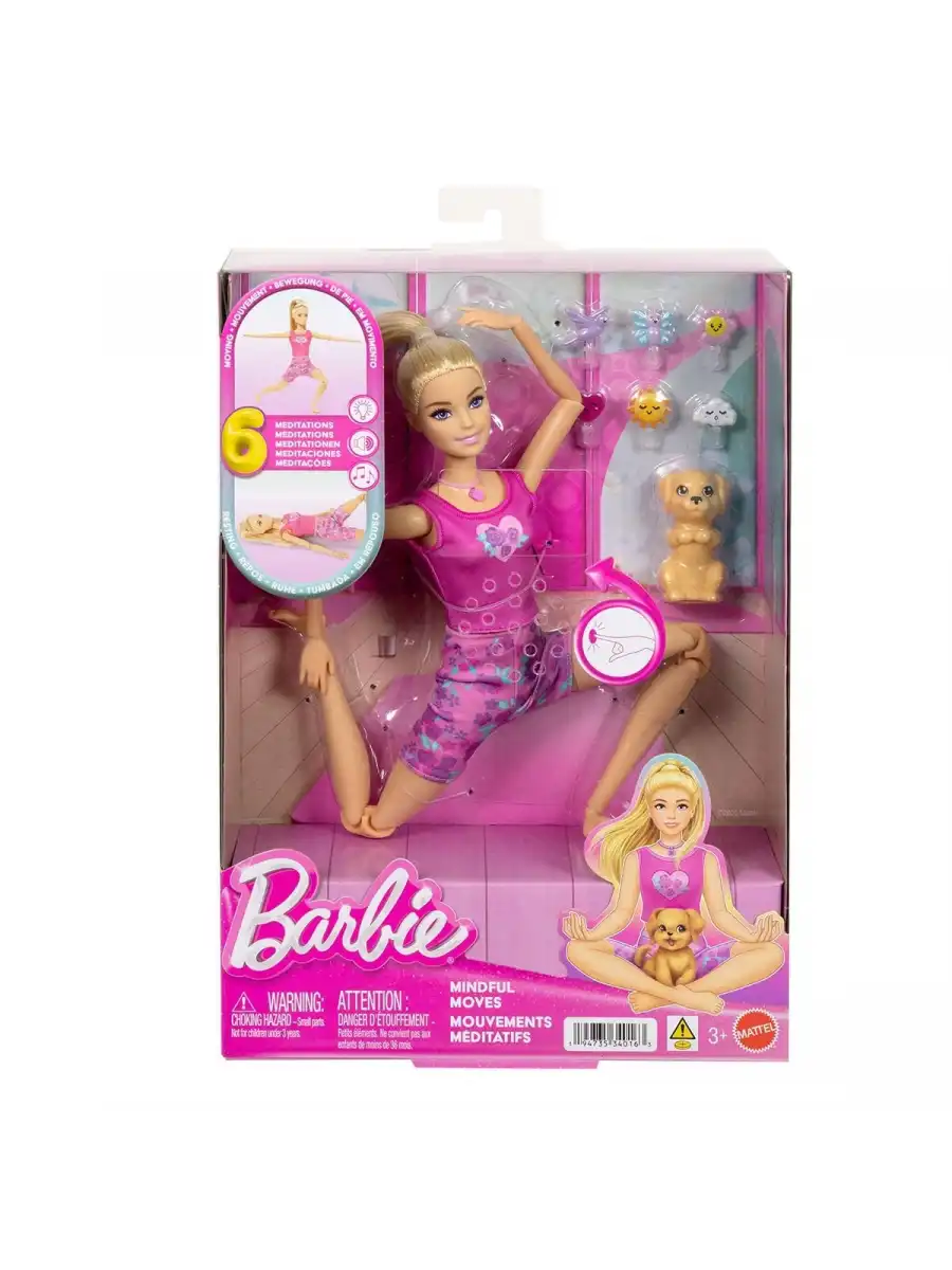 Barbie Mindful Moves - Barbie Meditasyoncu Bebek JJN55 - Barbie Oyuncak Barbie Yoga Bebek