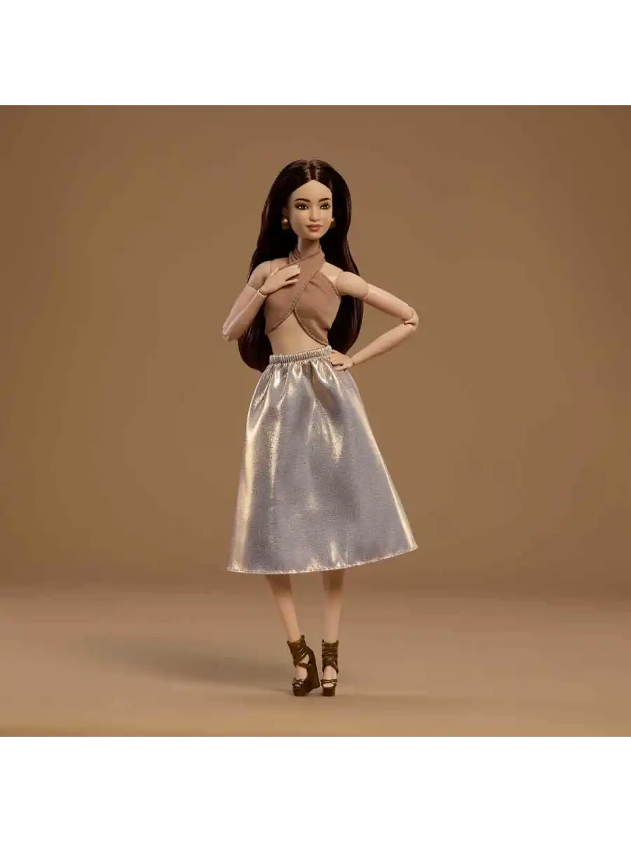 Barbie Basics 06 - Siyah Uzun Saçlı JJX25 - Barbie Oyuncak Barbie Bebek Barbie Stil ve Moda