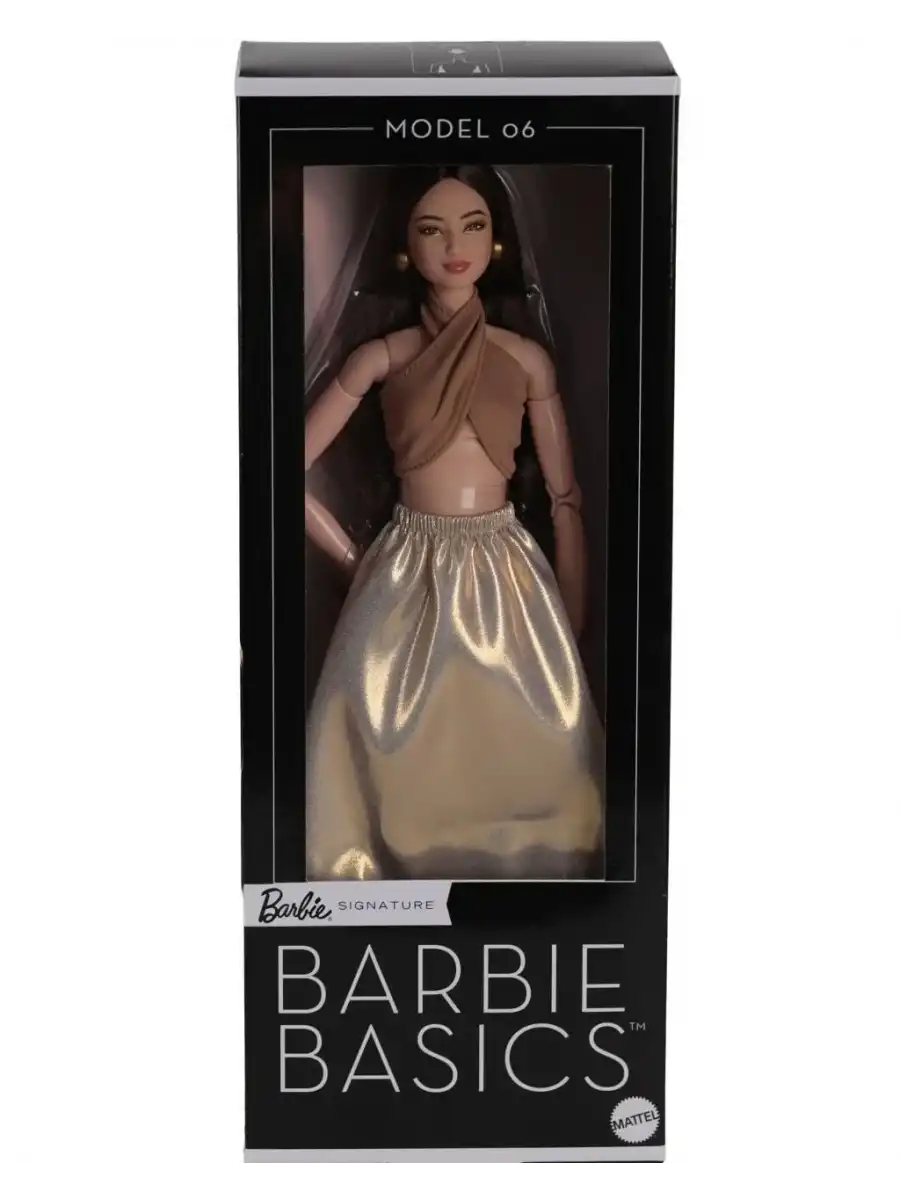 Barbie Basics 06 - Siyah Uzun Saçlı JJX25 - Barbie Oyuncak Barbie Bebek Barbie Stil ve Moda