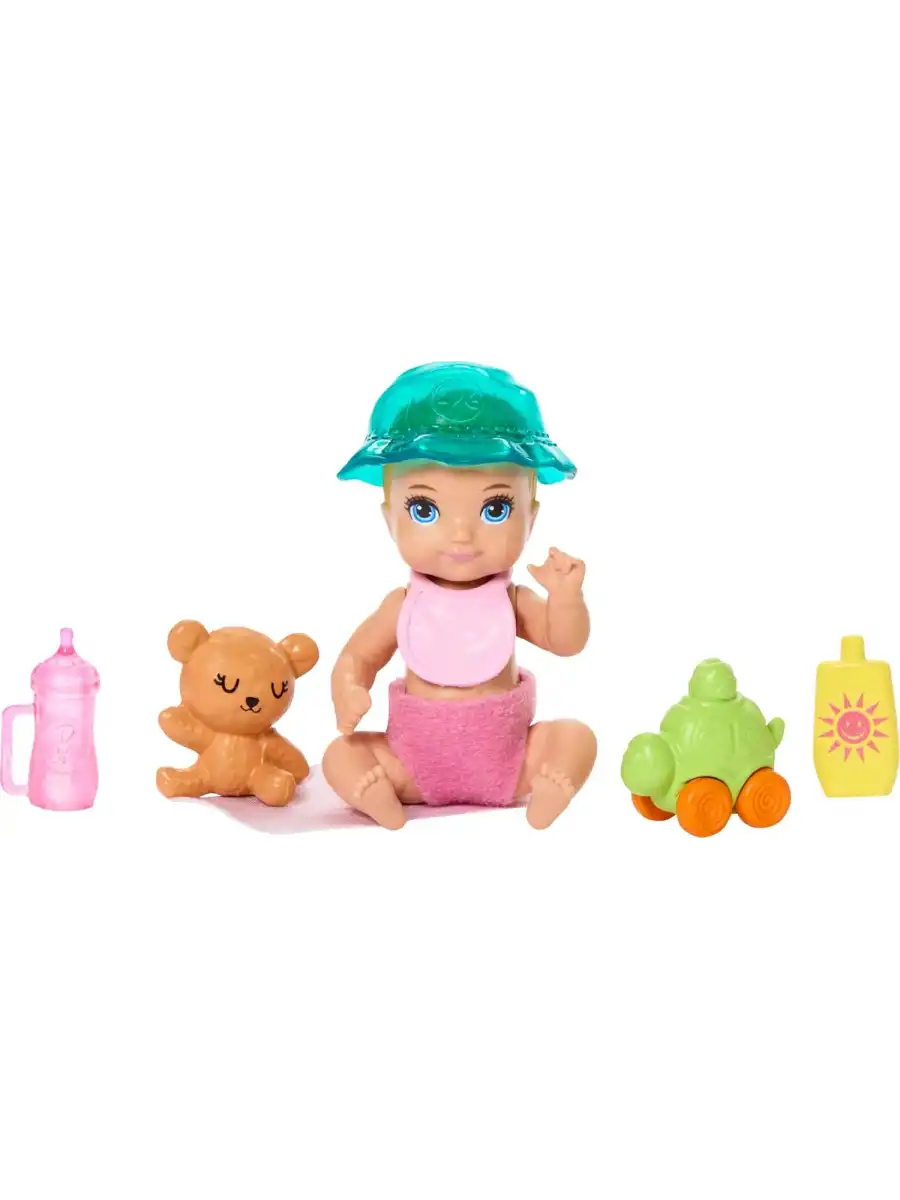 Barbie Skipper Bebek Bakıcısı Seti - Bebek Arabalı JJB42 - Barbie Oyuncak Barbie Bebek