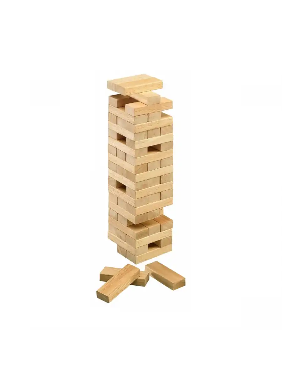 Ahşap Jenga Oyunu - Akıl ve Zeka Oyunu - Denge Oyunu - Redka Kule Oyunu - Strateji Oyunu