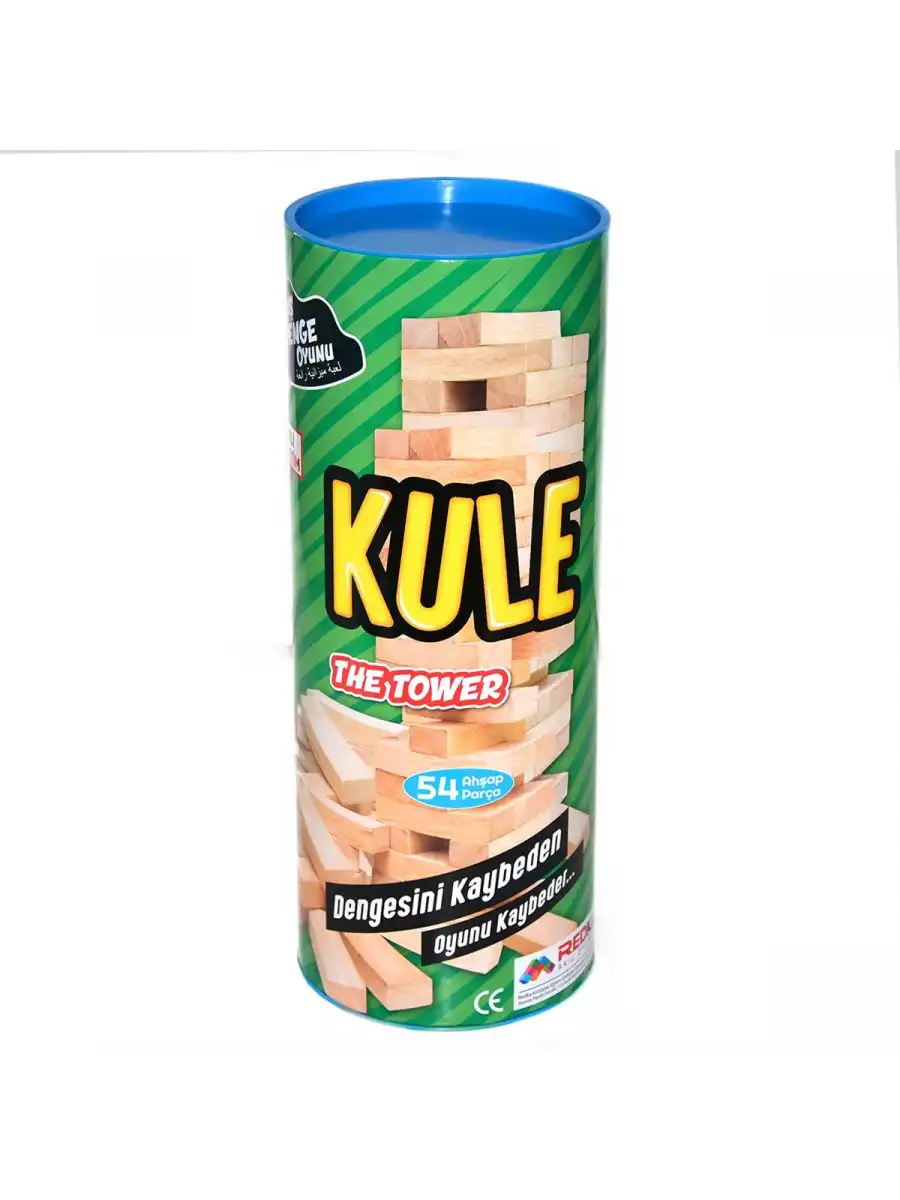 Ahşap Jenga Oyunu - Akıl ve Zeka Oyunu - Denge Oyunu - Redka Kule Oyunu - Strateji Oyunu